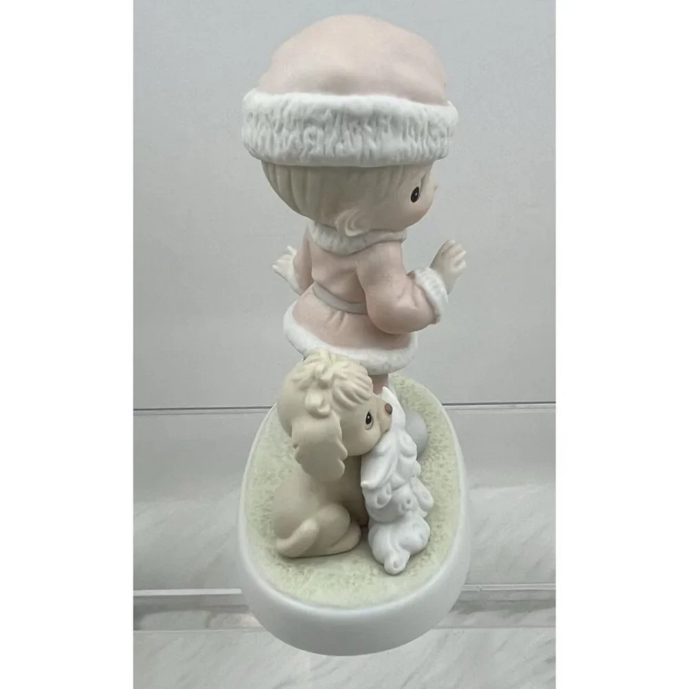 Precious Moments Wishing You a HO HO HO Figure VTG 1992 527629 G-Clef Enesco - Picture 7 of 11